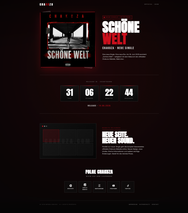 Chakuza Schöne Welt Countdown