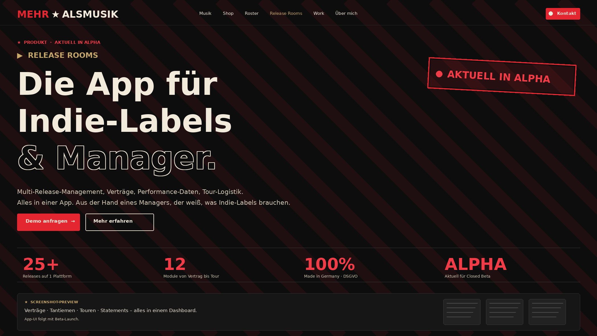 Release Rooms — App-Vorschau